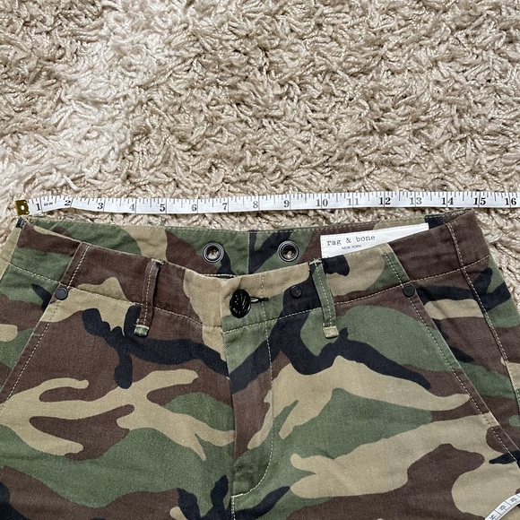 Rag & Bone camouflage pant Buckley frayed hem size 25 - Picture 11 of 13